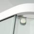 DUSEL GLARE White Matt 900x900x2100 стекло прозрачное