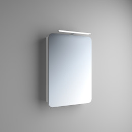 Зеркальный шкафчик с LED подсветкой для ванной комнаты Marsan ADELE-1, 80х55х15см в цвете (Марсан 1-Адель 1)