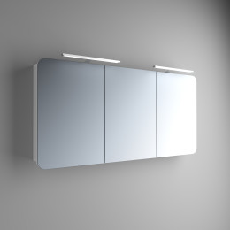 Зеркальный шкафчик с LED подсветкой для ванной комнаты Marsan ADELE-5, 65х120х15см в цвете (Марсан 12-Адель 5)