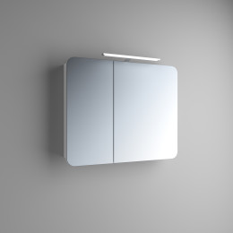 Зеркальный шкафчик с LED подсветкой для ванной комнаты Marsan ADELE-2, 65х70х15см в цвете (Марсан 2-Адель 2)