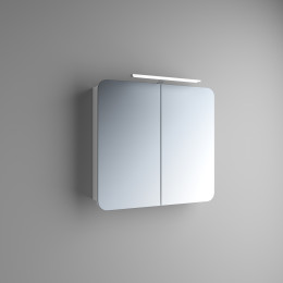 Зеркальный шкафчик с LED подсветкой для ванной комнаты Marsan ADELE-3, 65х80х15см в цвете (Марсан 5-Адель 3)