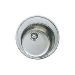 Кругла кухонна мийка Teka Кухонна мийка з нержавіючої сталі, матова, врізна, 51х51см CENTROVAL 45 10111018 Тека