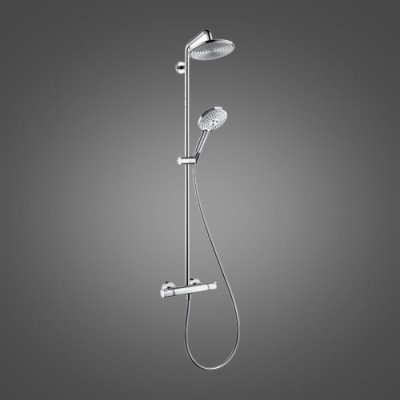 Stelaż prysznicowy z głowicą i główką prysznicową Hansgrohe Raindance Select S 240 Showerpipe (27115000)